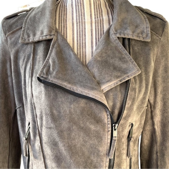 COFFEESHOP faux suede jacket, size M, excellent condition, soft, fully lined - Picture 2 of 6
